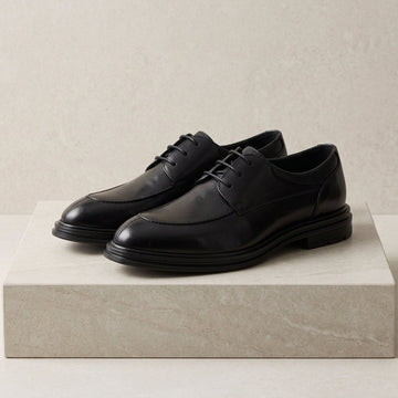 Ace Grey Leather OxfordBrogue Shoes