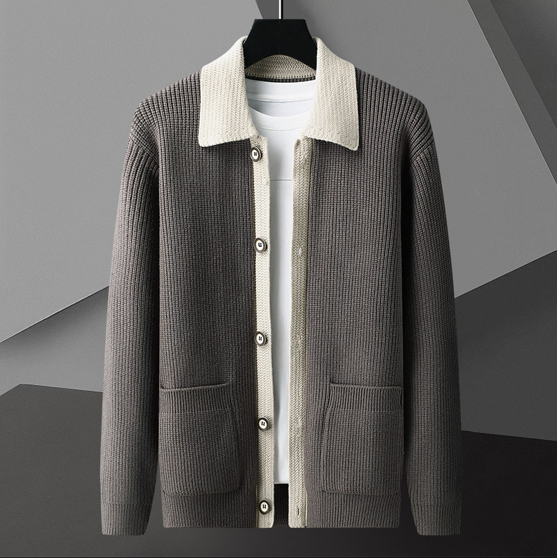 Matteo Birch Cardigan Sweater