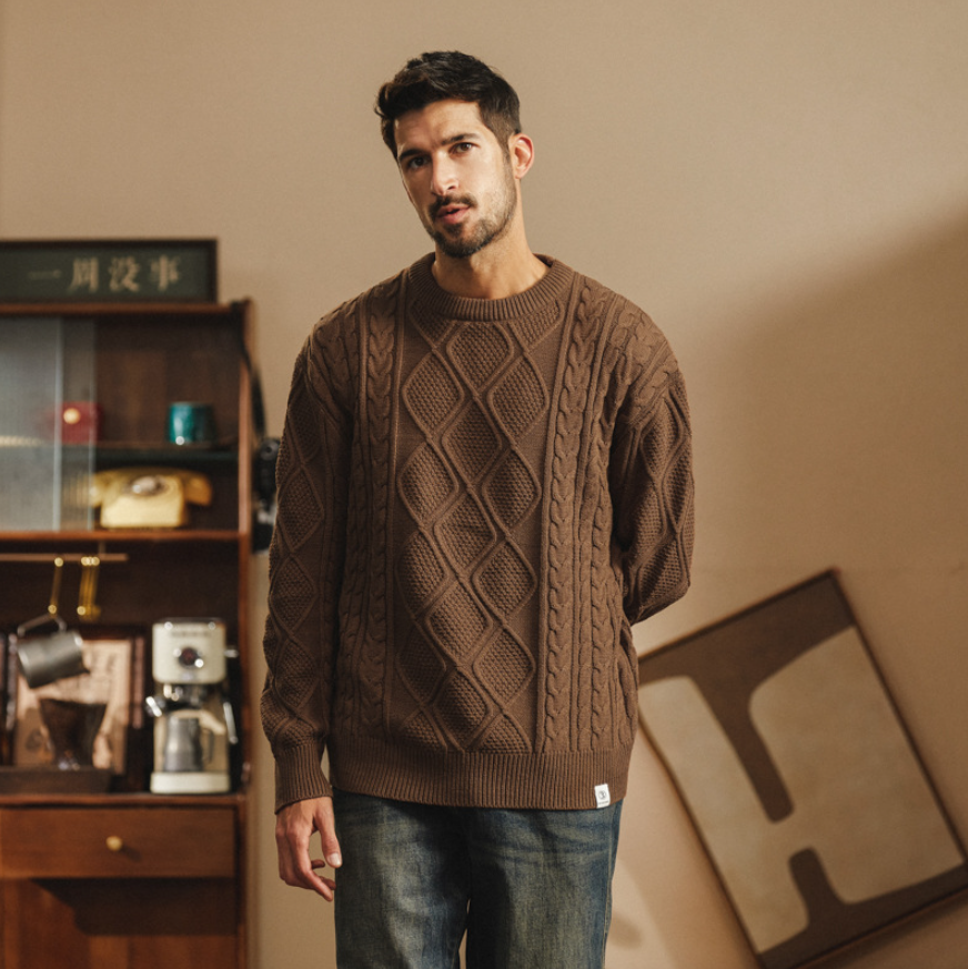 Dominic Cable-Knit Sweater
