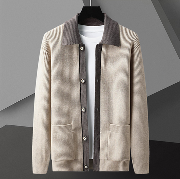 Matteo Birch Cardigan Sweater