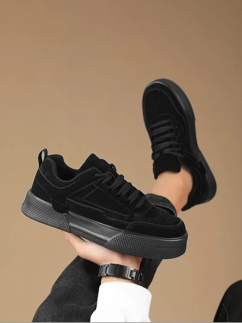 Men’s Casual Sneakers Lace Up Outdoor Walking Shoes Comfortable Fit