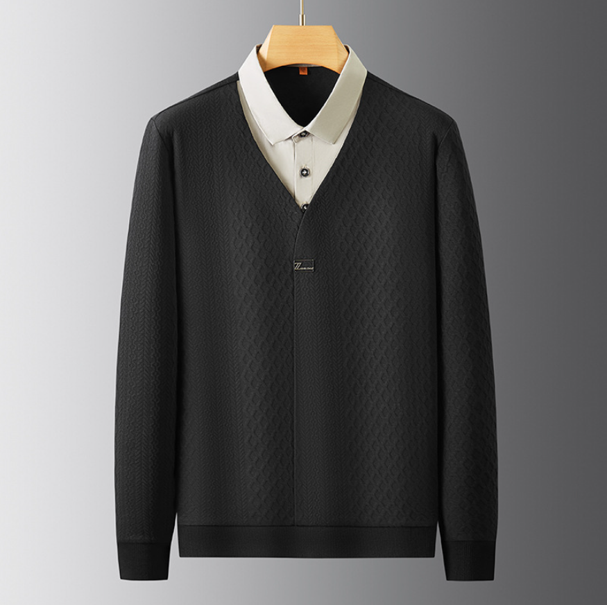 Enrico V-Neck Knit Sweater