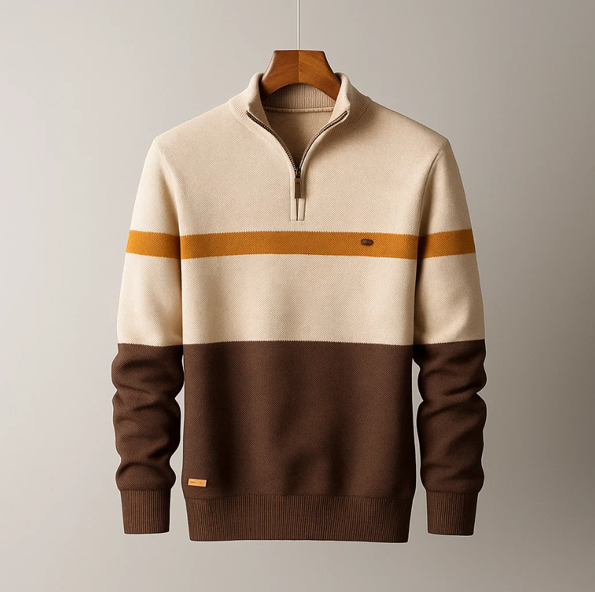 Windsor Striped Cotton Sweater