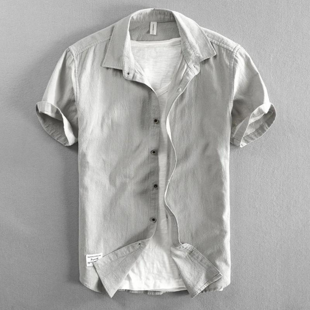 Valencia Short Sleeve Cotton Linen Shirt