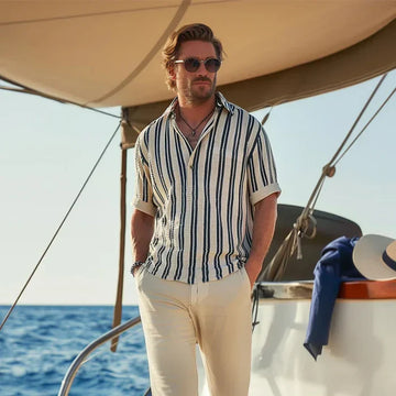 Levi - Old Money Men Classic Striped Breathable Shirt