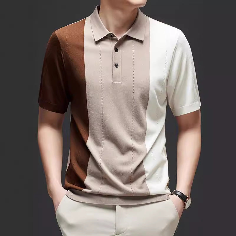 Belmont Colorblock Knit Polo
