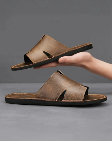 Montefeltro Genuine Leather Slides