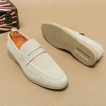 William Wright Suede Slip-On Loafers