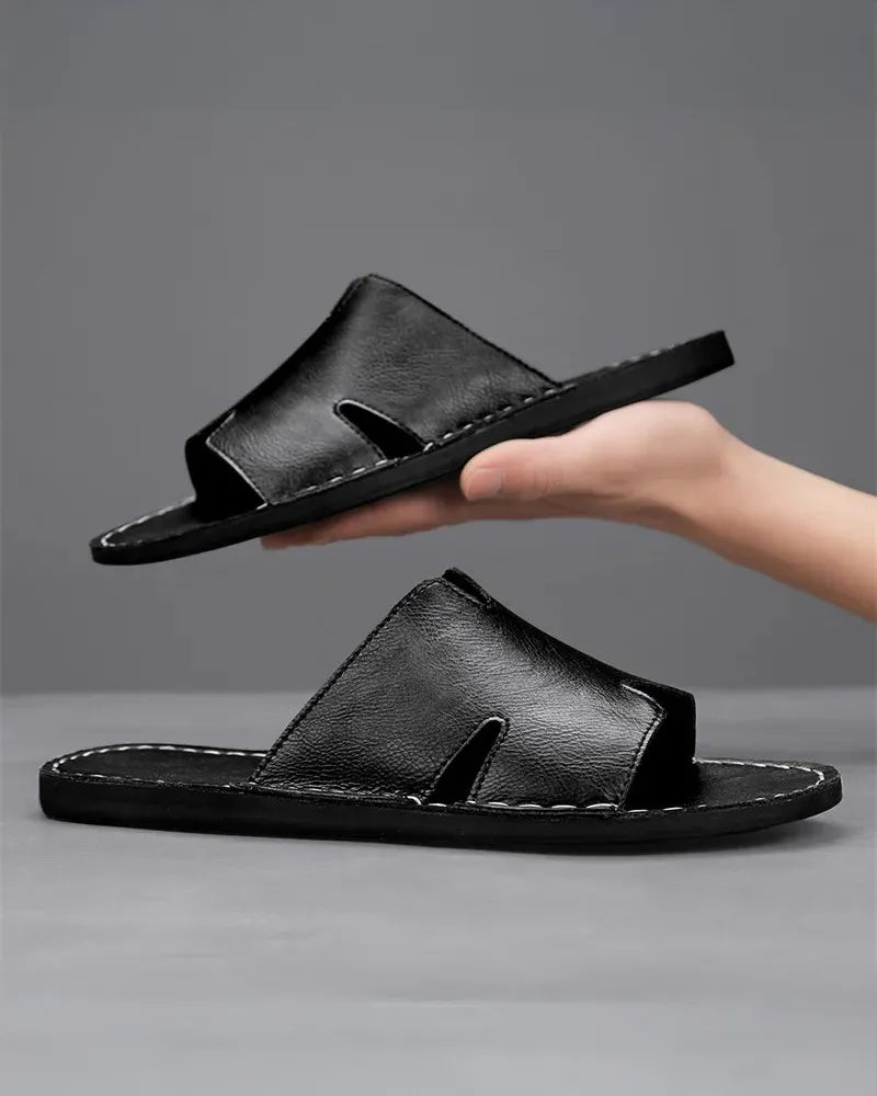 Montefeltro Genuine Leather Slides