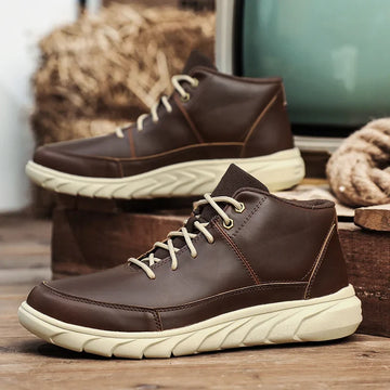 Peak Heritage Leather Mid-Top Sneakers