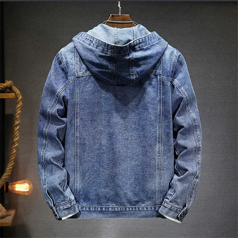 Denim Fusion Hoodie Jacket