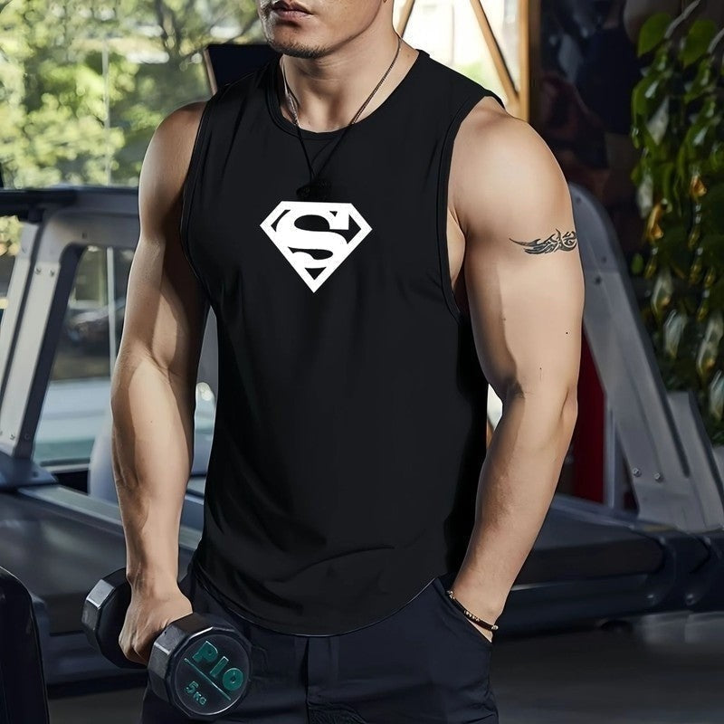 Athletic Graphic Muscle Tank Top