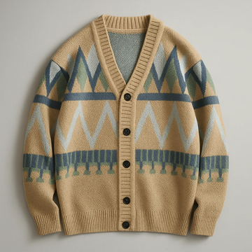 Levena Knit Geometric Cardigan