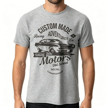 Graphic Vintage Car Crewneck T-Shirt