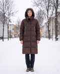 Knee Length Thickened Down Jacket
