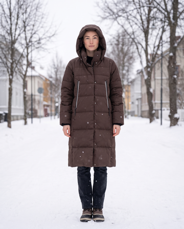 Knee Length Thickened Down Jacket