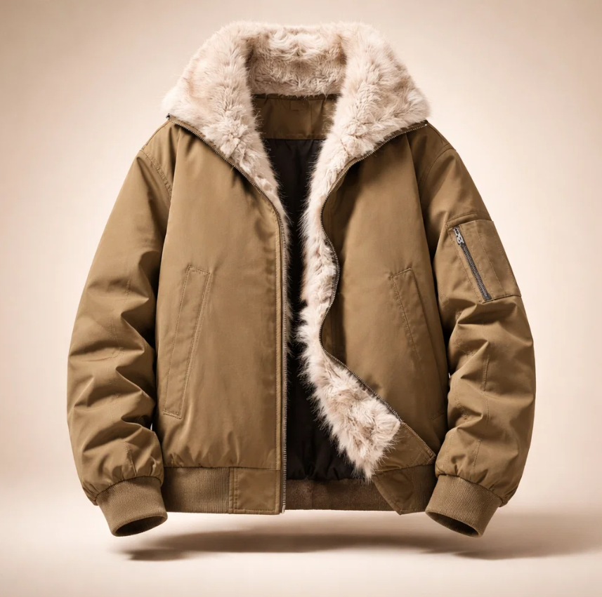 Carson Fur Bomber Jacket