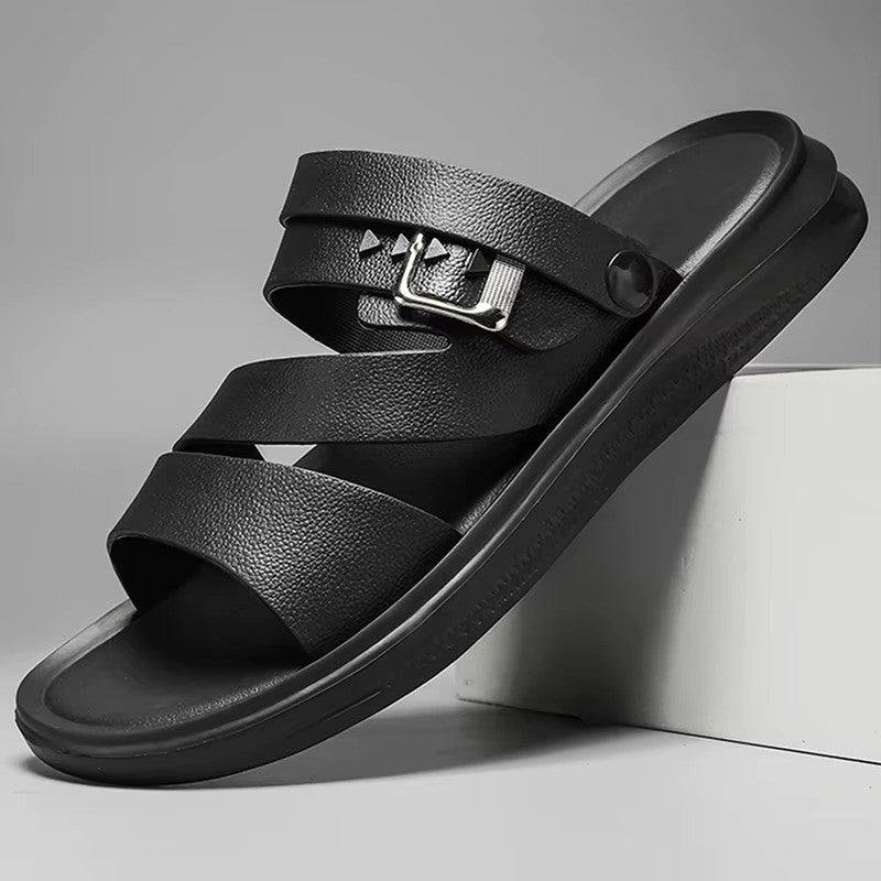 Riviera Men's Cross-Strap Sandals