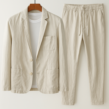 Santorina Linen Tailored Set