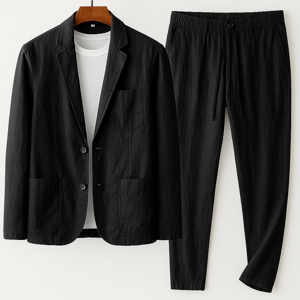 Santorina Linen Tailored Set