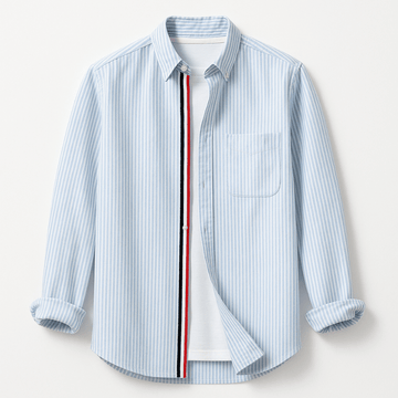 Camisa de lino a rayas clásica Verona