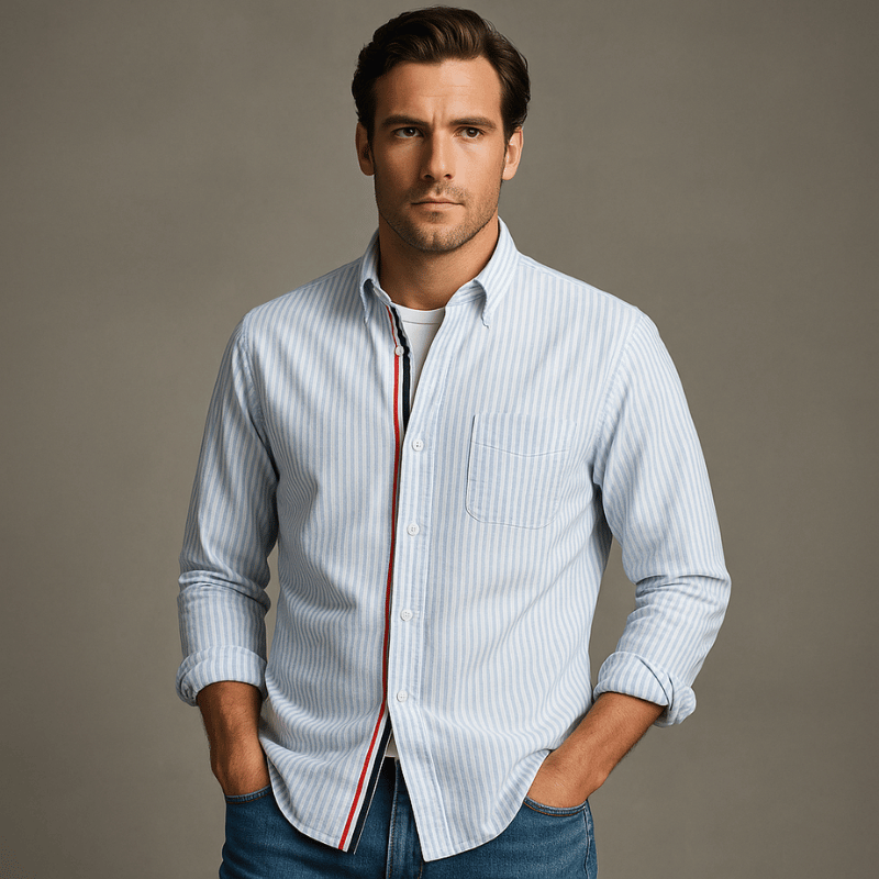 Verona Classic Striped Linen Shirt